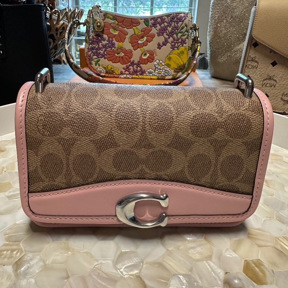 Coach Lunar New Year Rabbit Pink Signature Bandit bag! SO NICE!